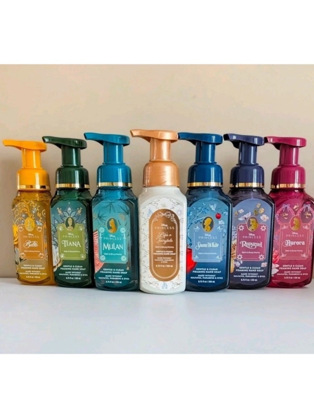 BBW DISNEY PRINCESS FOAMING HAND SOAPS NWT